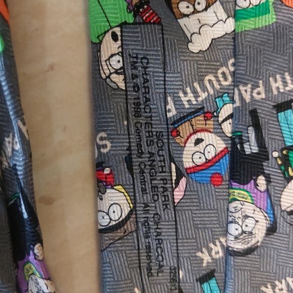 RM Style South Park Cartoon Character Novelty Print Fashion Tie Mens Workwear - Picture 6 of 11